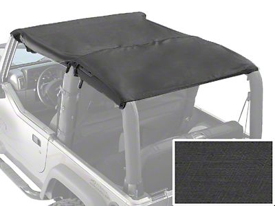 Bestop Bikini Top Senza Spalline Per Jeep Wrangler 1987-1991 - Nero Stile Targa - Foto 8