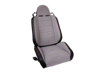 Rugged Ridge RRC Reclining Racing Seat; Gray (76-02 Jeep CJ5, CJ7, Wrangler YJ & TJ)