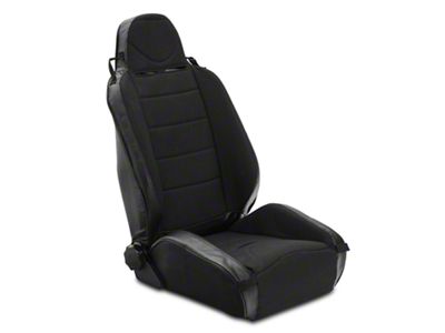 Rugged Ridge RRC Reclining Racing Seat; Black (76-02 Jeep CJ5, CJ7, Wrangler YJ & TJ)