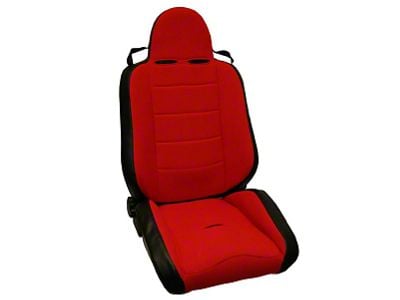 Rugged Ridge RRC Reclining Racing Seat; Red (76-02 Jeep CJ5, CJ7, Wrangler YJ & TJ)