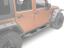 Rugged Ridge RRC Side Armor Guard Plate Kit; Black (07-18 Jeep Wrangler JK 4-Door)