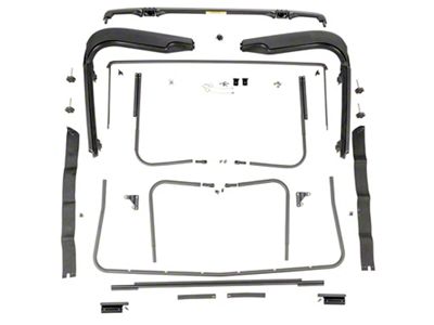 Rugged Ridge Soft Top Hardware Kit (97-06 Jeep Wrangler TJ, Excluding Unlimited)