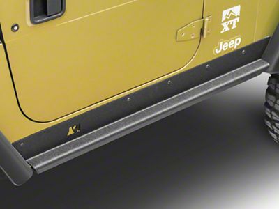 Rugged Ridge Heavy Duty Rocker Panel Guards (97-06 Jeep Wrangler TJ, Excluding Unlimited)