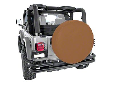 Rugged Ridge Spare Tire Cover; Spice; 30 to 32-Inch Tire Cover (66-18 Jeep CJ5, CJ7, Wrangler YJ, TJ & JK)