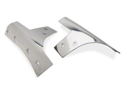 Rugged Ridge Windshield Hinges; Stainless Steel (07-18 Jeep Wrangler JK)
