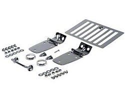 Rugged Ridge Hood Dressup Kit; Stainless Steel (98-06 Jeep Wrangler TJ)