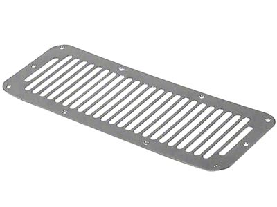 Rugged Ridge Cowl Vent Cover; Stainless Steel (76-95 Jeep CJ5, CJ7 & Wrangler YJ)