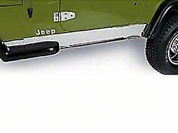 Rugged Ridge Rocker Panel Cover; Stainless Steel (97-06 Jeep Wrangler TJ, Excluding Unlimited)