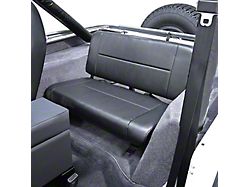 Rugged Ridge Fixed Rear Seat; Black (87-95 Jeep Wrangler YJ)