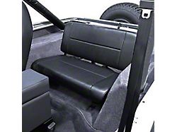 Rugged Ridge Fixed Rear Seat; Black (87-95 Jeep Wrangler YJ)