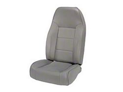 Rugged Ridge High-Back Front Seat; Gray (76-02 Jeep CJ5, CJ7, Wrangler YJ & TJ)