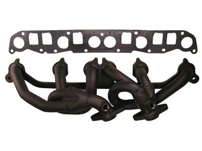 Rugged Ridge Exhaust Header; Black (00-06 4.0L Jeep Wrangler TJ)