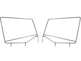 Rugged Ridge Upper Door Skin Frames (87-95 Jeep Wrangler YJ)