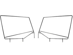 Rugged Ridge Upper Door Skin Frames (87-95 Jeep Wrangler YJ)