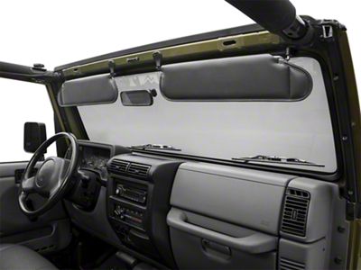 Rugged Ridge Sun Visors; Agate (97-02 Jeep Wrangler TJ)