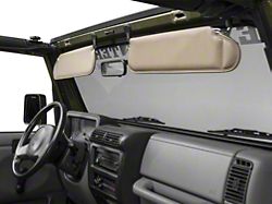 Rugged Ridge Sun Visors; Camel (97-02 Jeep Wrangler TJ)