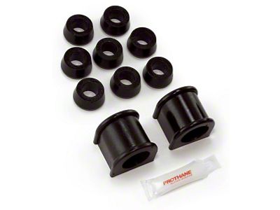 Rugged Ridge 1-1/8-Inch Front Sway Bar Busking Kit; Black (87-95 Jeep Wrangler YJ)