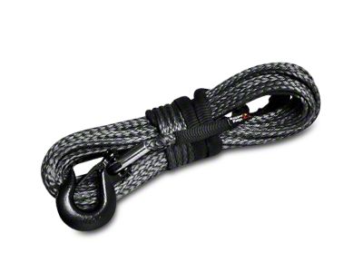 Rugged Ridge 7/16-Inch x 90-Foot Dark Gray Synthetic Winch Line; 22,500 lb.