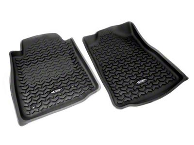 Rugged Ridge All-Terrain Front Floor Liners; Black (05-11 Tacoma)