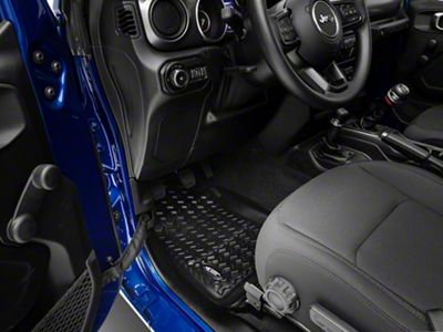 Rugged Ridge All-Terrain Front Floor Liners; Black (18-25 Jeep Wrangler JL)