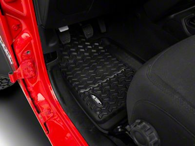 Rugged Ridge All-Terrain Front, Rear and Cargo Floor Liners; Black (18-25 Jeep Wrangler JL 4-Door, Excluding 4xe)