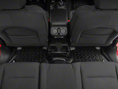 Rugged Ridge All-Terrain Rear Floor Liner; Black (18-25 Jeep Wrangler JL 4-Door, Excluding 4xe)