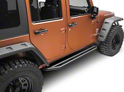Rugged Ridge RRC Side Armor Guards; Black (07-18 Jeep Wrangler JK 4-Door)