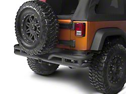 Rugged Ridge 3-Inch Double Tube Rear Bumper; Black (07-18 Jeep Wrangler JK)