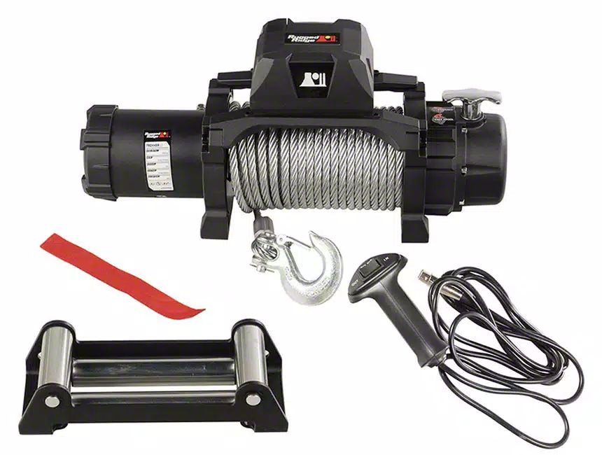Rugged Ridge Titan 12,500 lb. Trekker Winch with Synthetic Rope 15100. ...