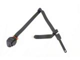 3-Point Tri-Lock Seat Belt; Driver Side; Black (03-06 Jeep Wrangler TJ)