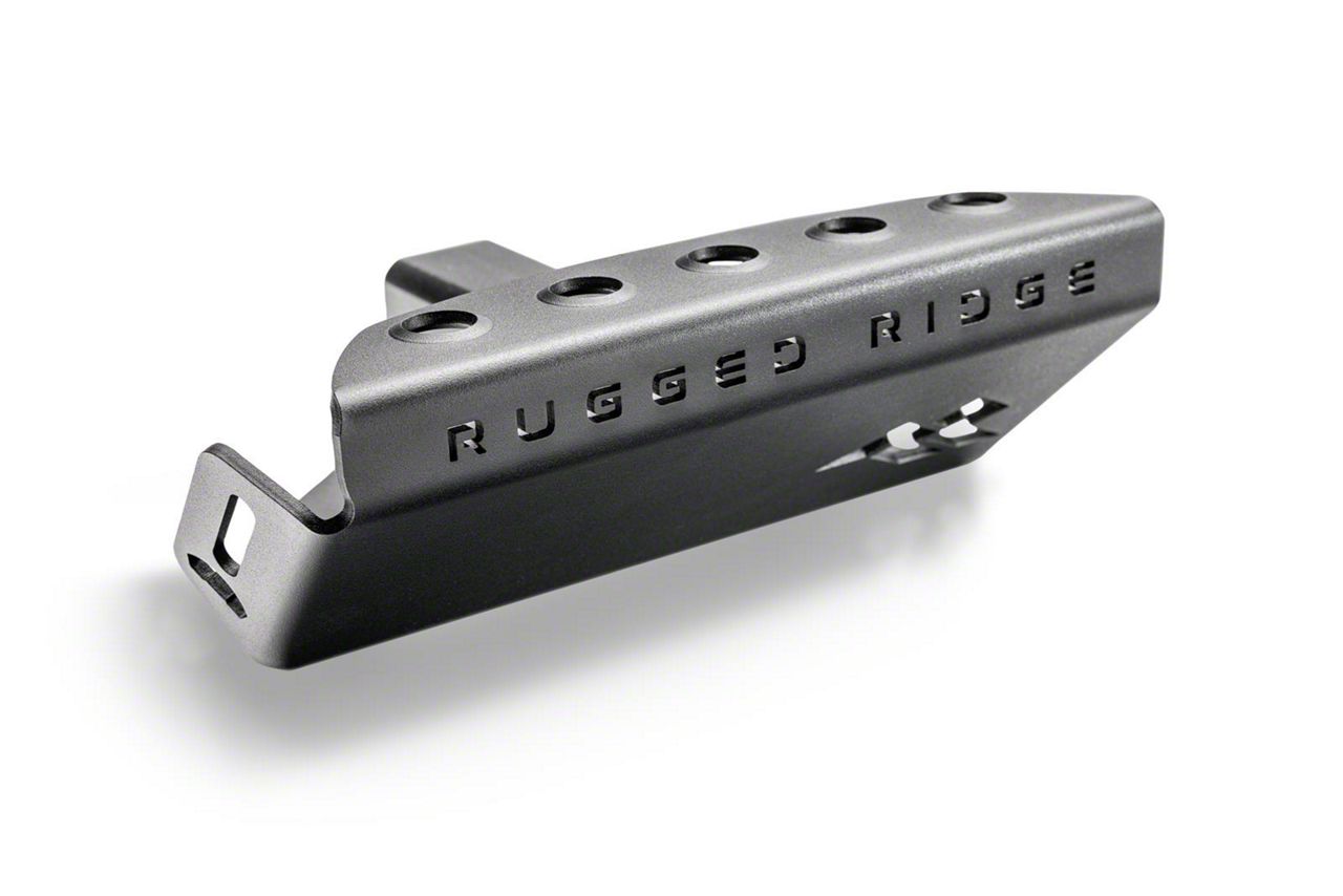Rugged Ridge Tundra 2-Inch Reciever Hitch Skid Plate; Textured Black ...