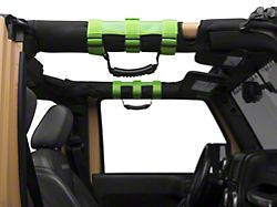 Rugged Ridge Ultimate Grab Bar Handles; Green (Universal; Some Adaptation May Be Required)