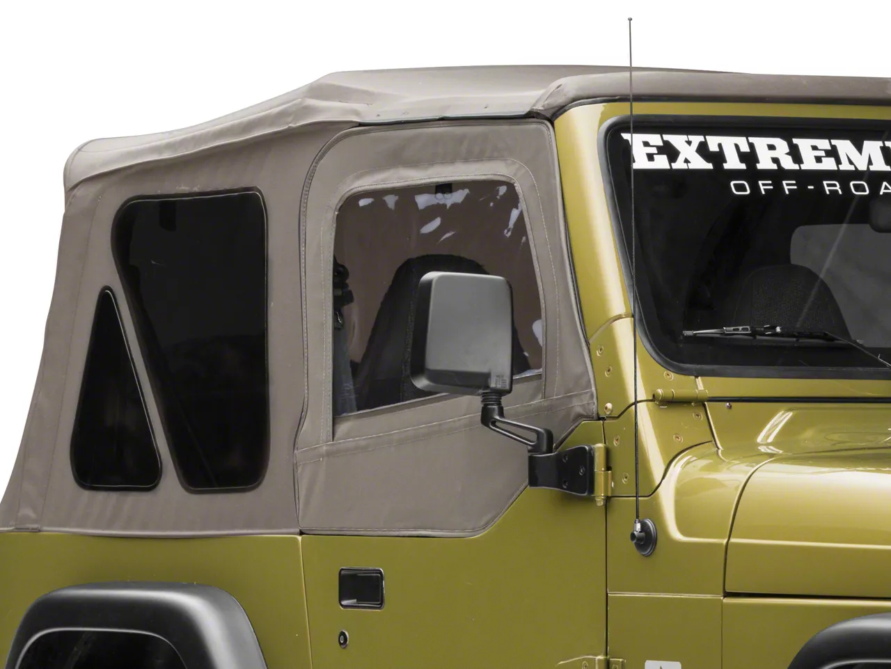 Rugged Ridge Jeep Wrangler Upper Soft Door Kit - Khaki Denim