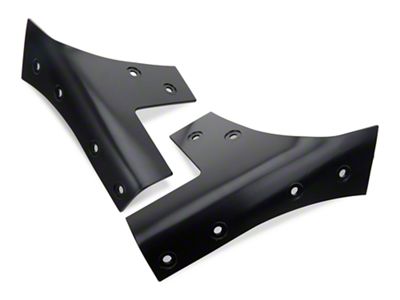 Rugged Ridge Windshield Hinges; Black (07-18 Jeep Wrangler JK)