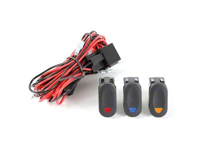Rugged Ridge Light Installation Wiring Harness Kit for Three Off-Road Lights