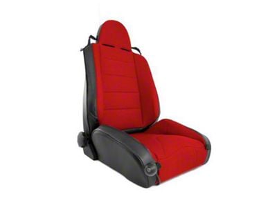 Rugged Ridge XHD Reclining Racing Seat; Red (97-06 Jeep Wrangler TJ)