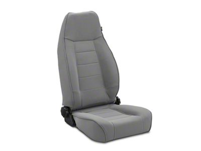 Rugged Ridge High-Back Reclining Front Seat; Gray (97-06 Jeep Wrangler TJ)