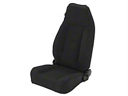 Rugged Ridge High-Back Reclining Front Seat; Black Denim (97-06 Jeep Wrangler TJ)