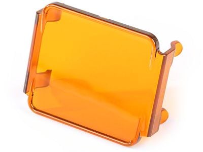 Rugged Ridge 3-Inch LED Light Cover; Amber