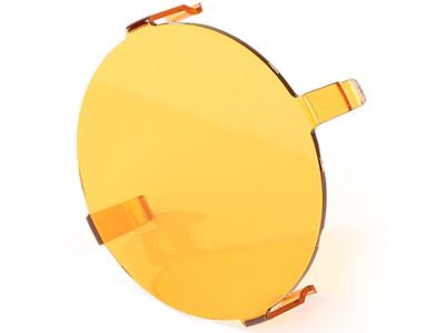 Rugged Ridge 3.50-Inch LED Light Cover; Amber