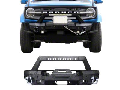 Front Bumper with Plate Rider Hoop (21-25 Bronco, Excluding Raptor)