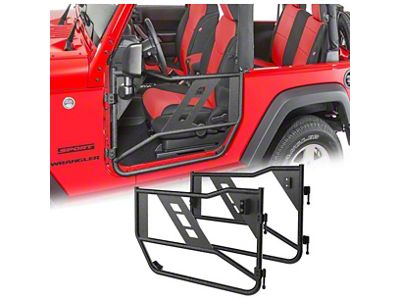 Tube Doors; Front (07-18 Jeep Wrangler JK)