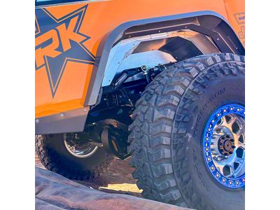 Savvy Offroad High Clearance Aluminum Rear Inner Fenders; Raw (20-25 Jeep Gladiator JT)