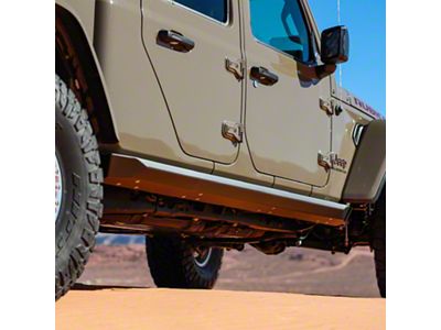 Savvy Offroad Krawler Lite Slider Kit; Weld-On; Raw (20-25 Jeep Gladiator JT)
