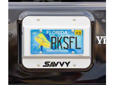 Savvy Offroad Aluminum Spare Tire Delete; Raw (07-18 Jeep Wrangler JK)