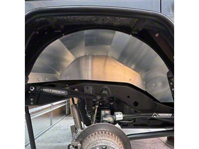Savvy Offroad High Clearance Aluminum Rear Inner Fenders; Raw (07-18 Jeep Wrangler JK)