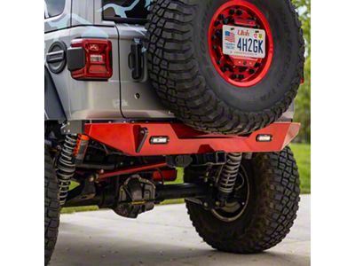 Savvy Offroad Krawler Lite Aluminum Bolt-On Rear Bumper; Raw (18-25 Jeep Wrangler JL)