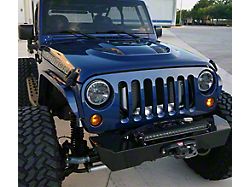 Savvy Offroad Krawler Lite Aluminum Front Bumper without Hoop; Raw (07-18 Jeep Wrangler JK)