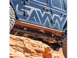 Savvy Offroad Krawler Lite Slider Kit; Bolt-On; Raw (18-25 Jeep Wrangler JL 4-Door)