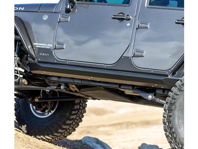 Savvy Offroad Krawler Lite Slider Kit; Bolt-On; Raw (07-18 Jeep Wrangler JK 4-Door)